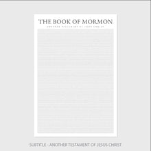 Load image into Gallery viewer, &quot;Book of Mormon&quot; | Books As Art
