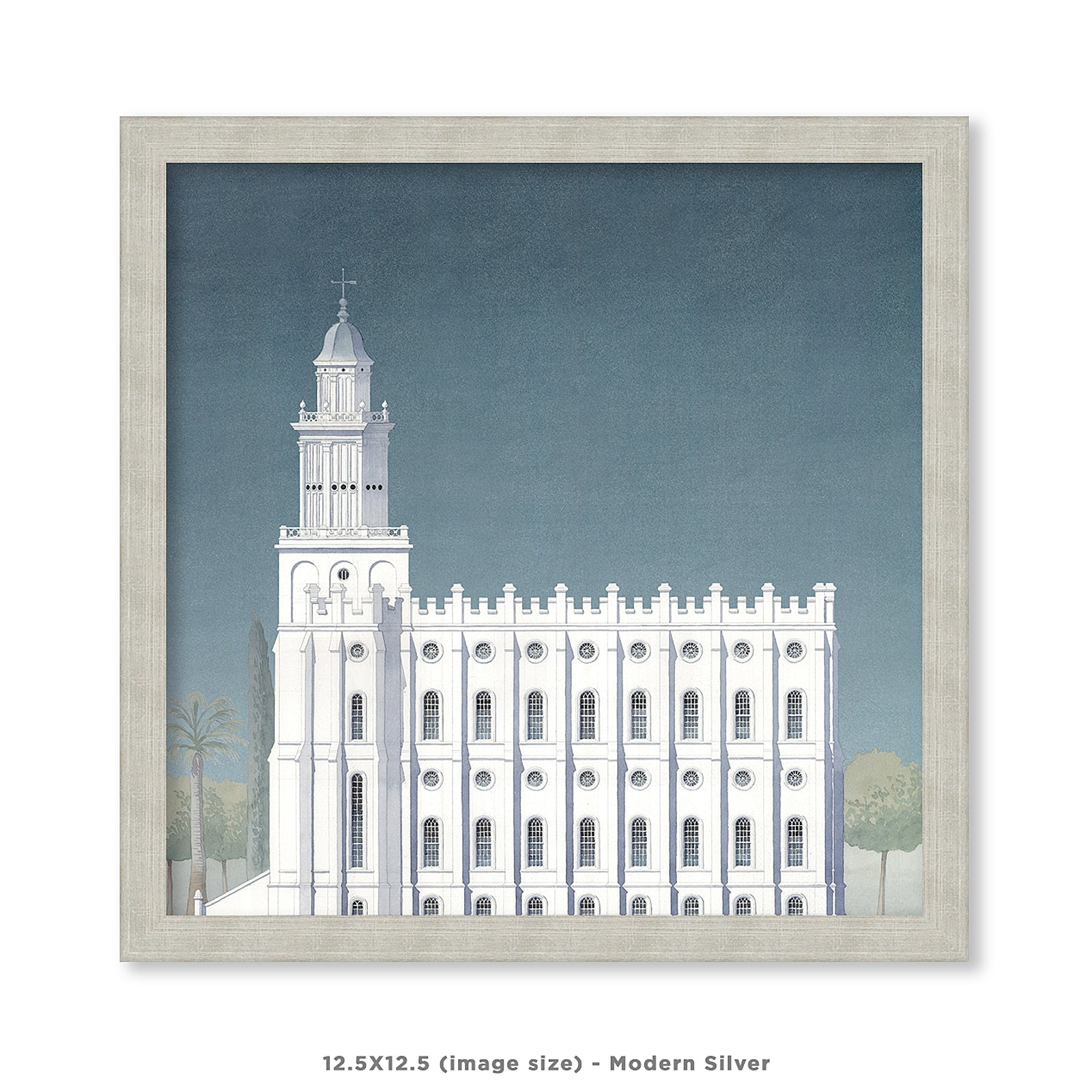 Architectural Study of the Temple of ・・・ Ben Felix - St. George Side View – Latter-Day Home