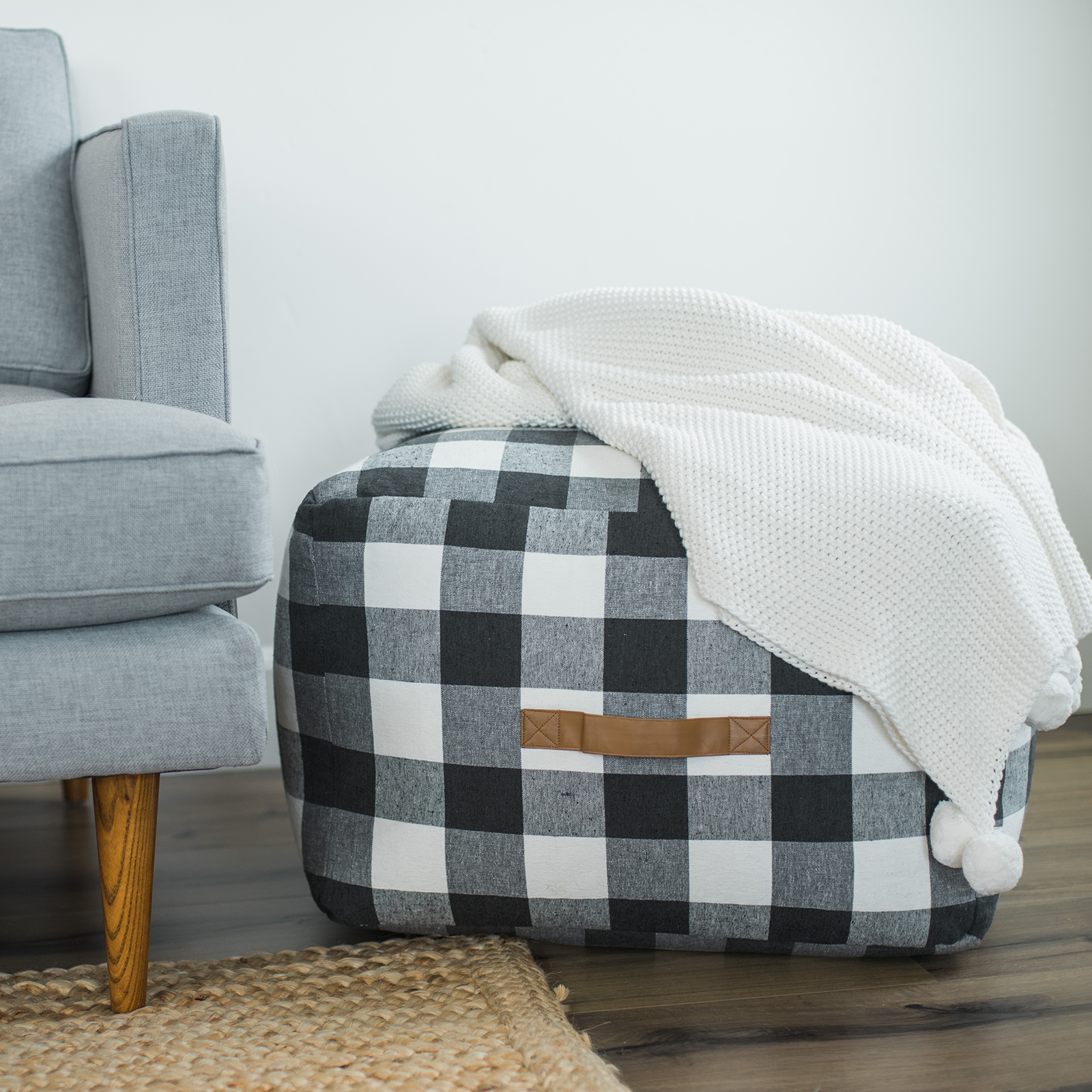 Pouf Buffalo Check