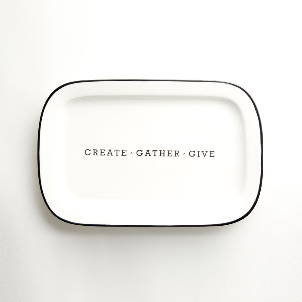Ceramic Platter - Create Gather Give