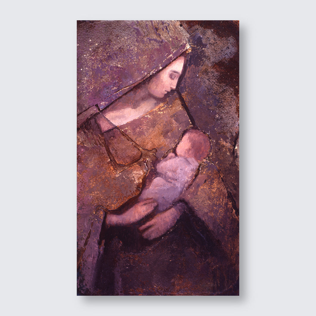 J. Kirk Richards - Art - Mother and Child (Umber)