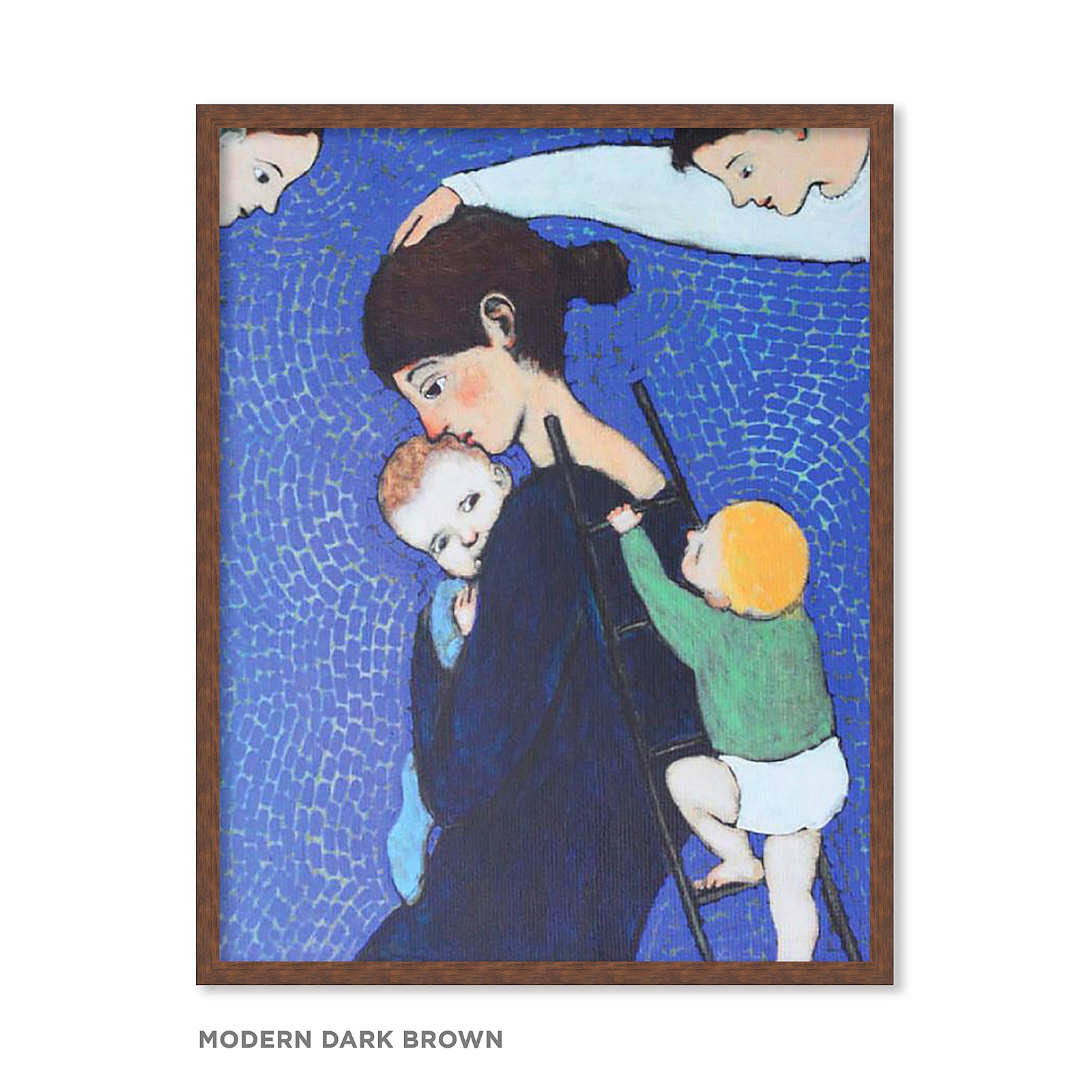 B Kershisnik Climbing Mother Print | Latter-Day Home